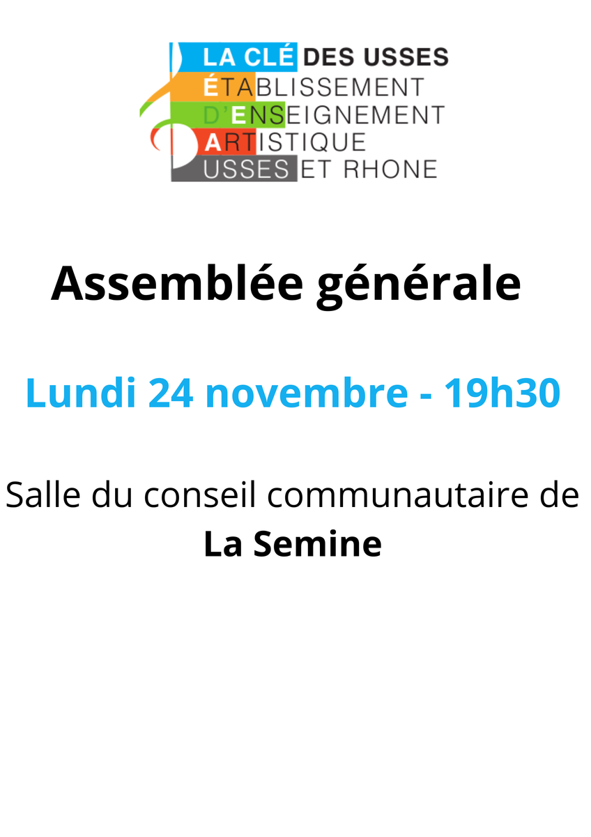 Assemblée Générale de La Clé des Usses - 24 Novembre 2025