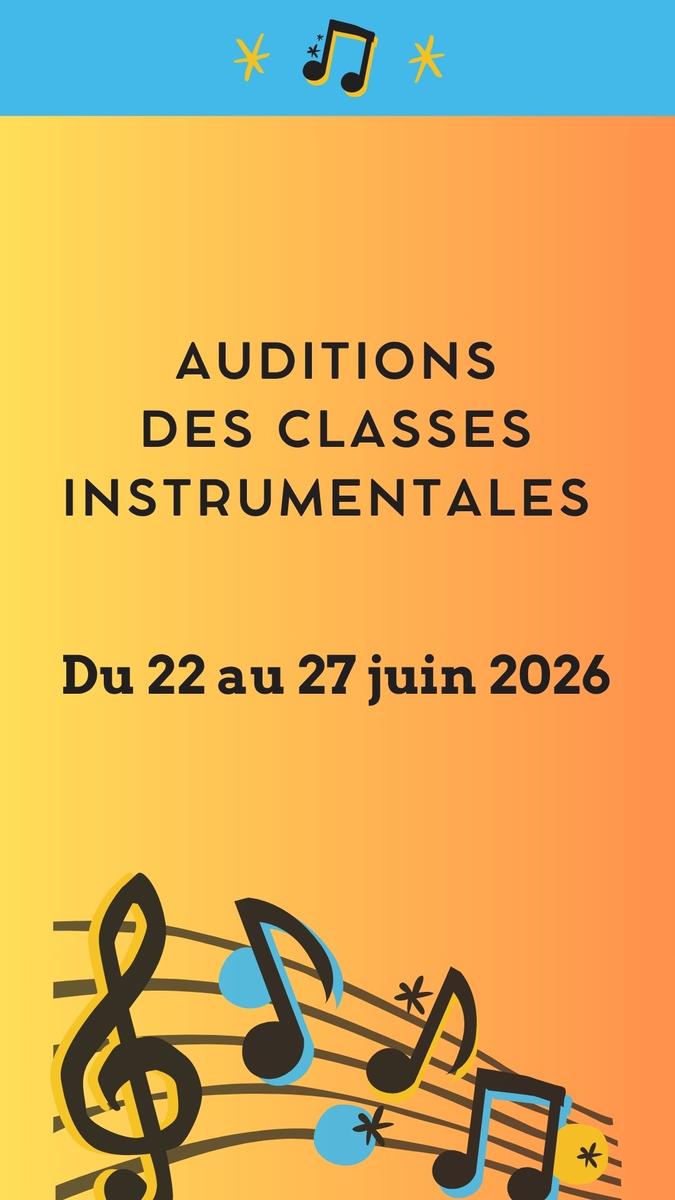 AUDITIONS DE CLASSES 2026
