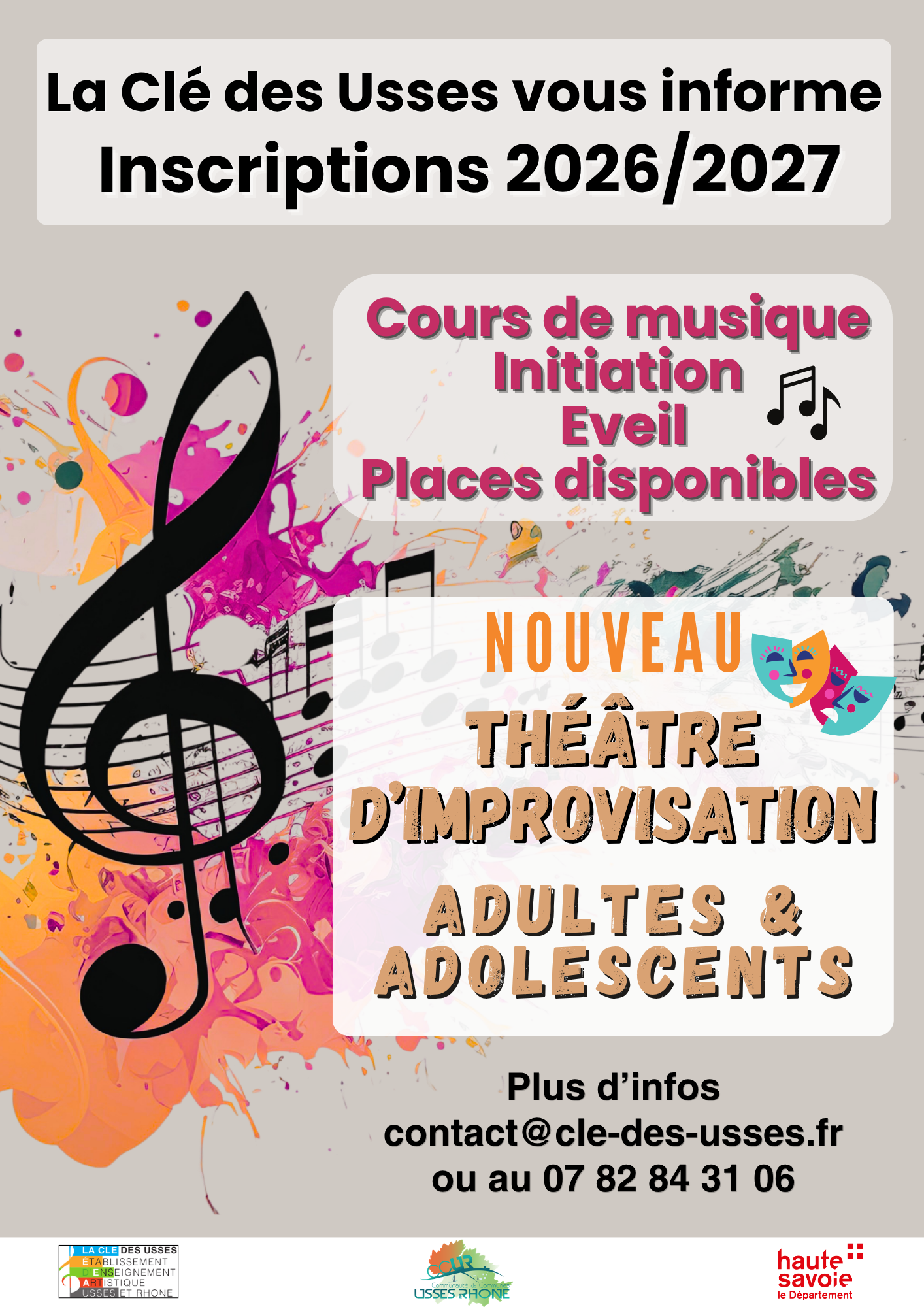 Inscriptions 2026/2027